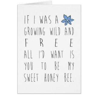 Om jag var en blomma OBS kort