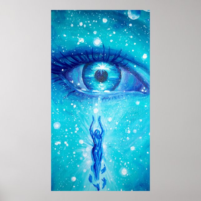 Om jag var en droppe på din ansikte-målning poster (Framsidan)