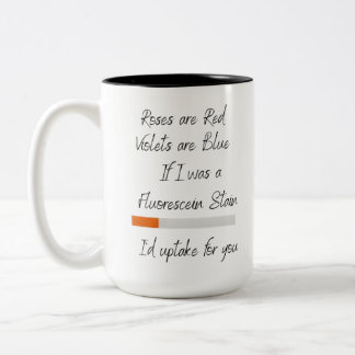 Om jag var en Fluorescein Stain  Två-Tonad Mugg