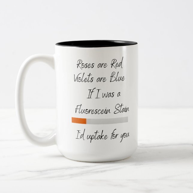 Om jag var en Fluorescein Stain  Två-Tonad Mugg (Vänster)