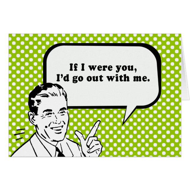 OM JAG VAR, HAR DU GÅTT UT MED MIG HÄLSNINGSKORT (Framsidan Horizontal)