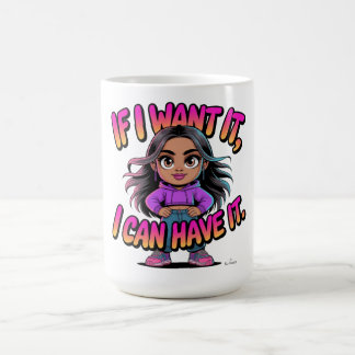 Om jag vill ha det kan jag få det Söt tjej chef Ci Kaffemugg