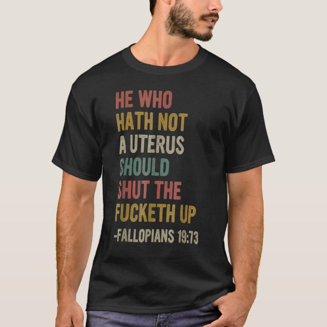 Om jag ville ha regeringen i min Uterus T Shirt (Framsida)
