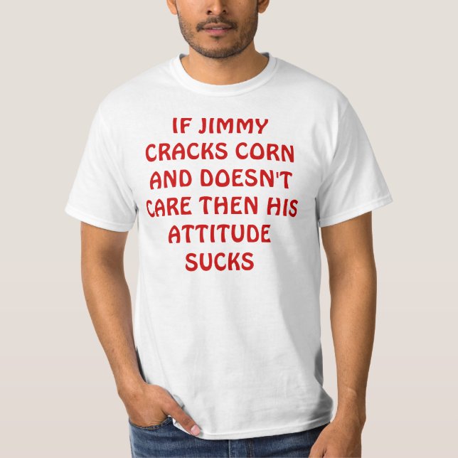 OM JIMMYSPRICKOR KONSERVERAR OCH, ATT BRY SIG INTE TEE SHIRT (Framsida)
