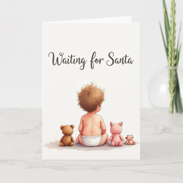 Öm Jul Baby-kort Kort (Framsida)