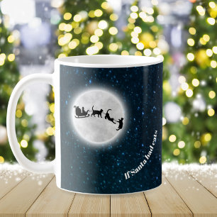 Om jultomten hade katter, så var det roligt jultom kaffemugg