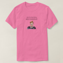Om Justice Ruth Bader Ginsburg arbetade, rosa T Shirt