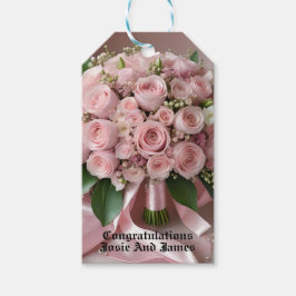 " om Kärlek: ett timofritt Romantik Bouquet" Presentetikett