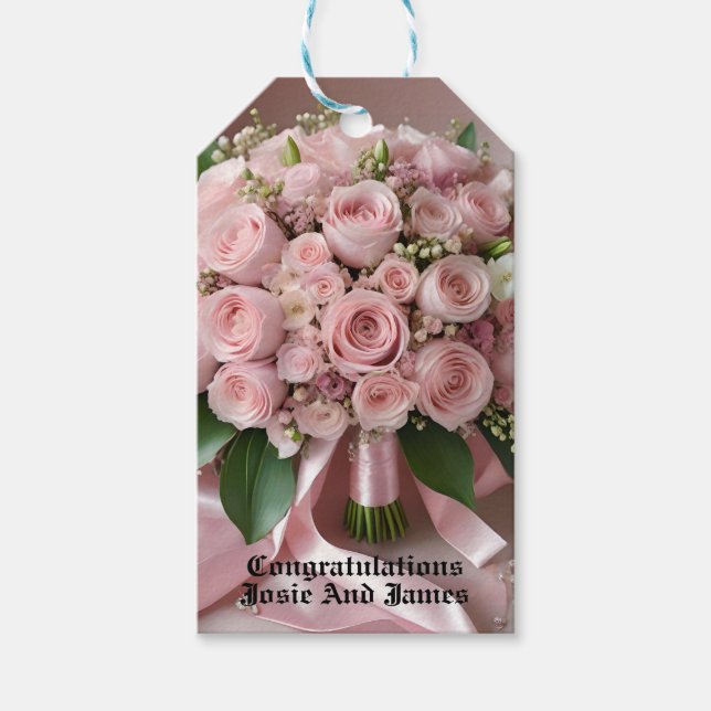 " om Kärlek: ett timofritt Romantik Bouquet" Presentetikett (Framsidan)