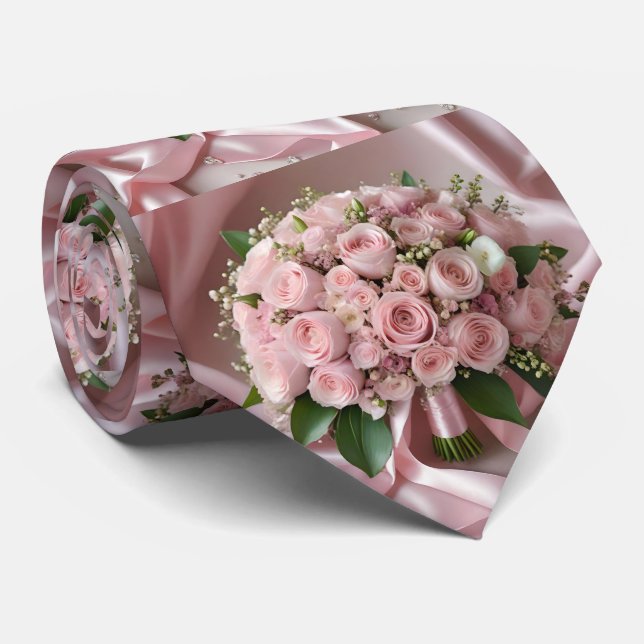 " om Kärlek: ett timofritt Romantik Bouquet" Slips (Rullad)