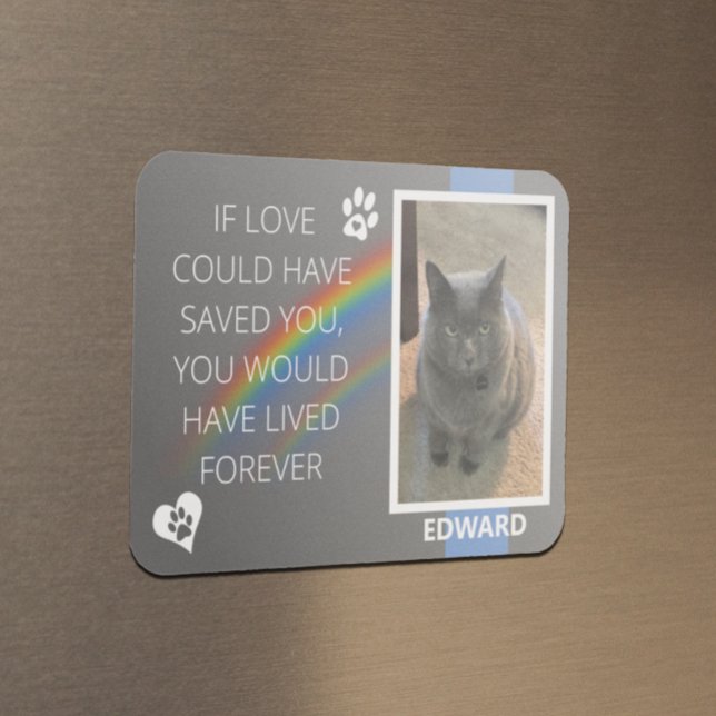 Om Kärlek kunde ha sparat You Pet Memorial Magnet (Skapare uppladdad)