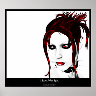 Om Kärlek var rött... Poster