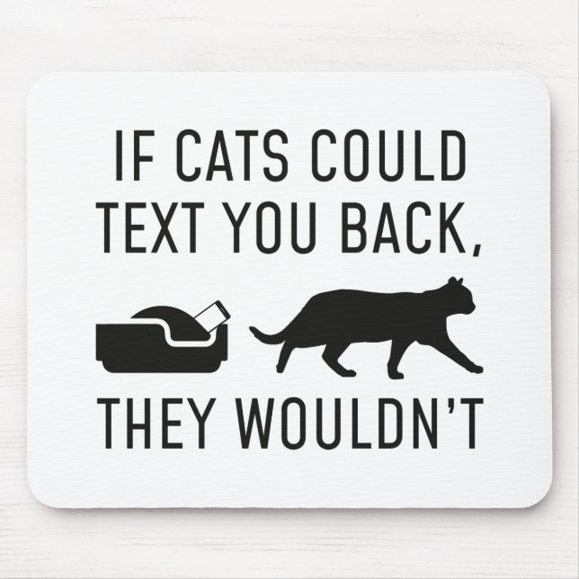 Om katter kunde innehålla text musmatta (Framsidan)