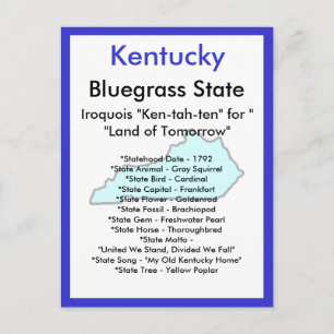 Om Kentucky Vykort