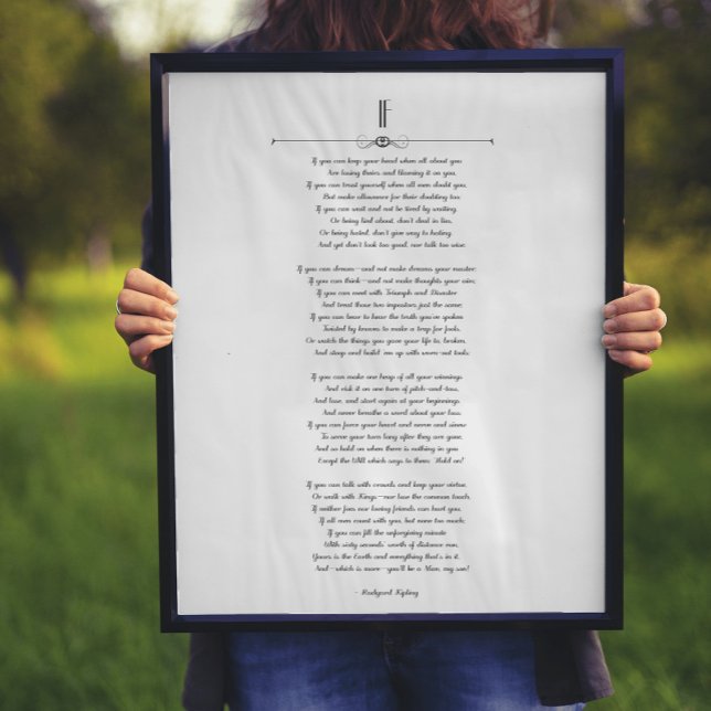 OM Kipling-Dikt Poster (Skapare uppladdad)