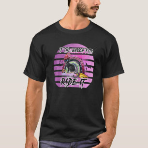 Om kvasten passar, rid den Halloween Höst Häxa Ka T Shirt