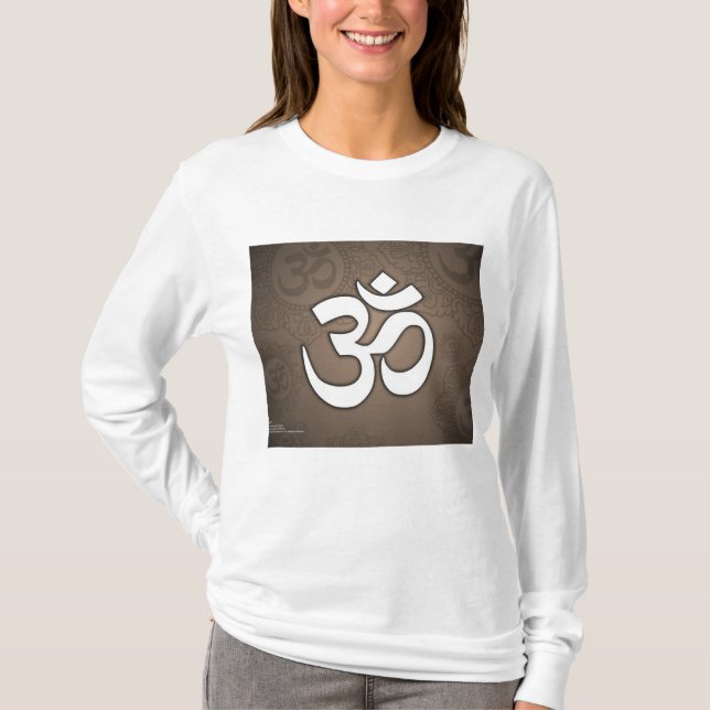 om-kvinna hoodie tee (Framsida)