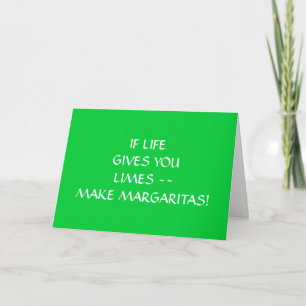 OM LEVANDE GE U LIMES GÖR MARGARITAS BIRTHDAG KORT