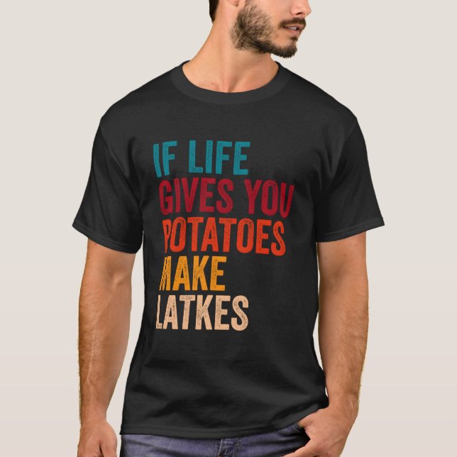 Om Life Ge så gör man mat T Shirt (Framsida)