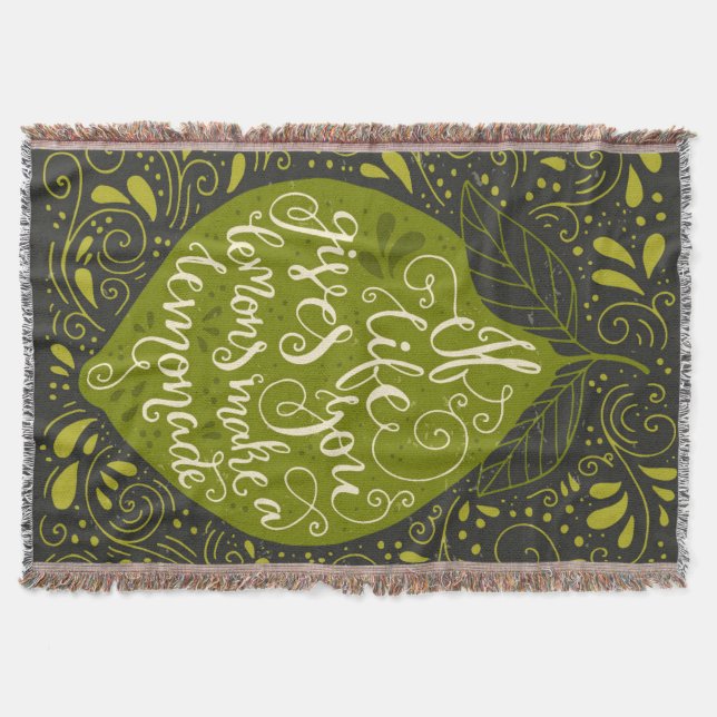 Om liv ger dig, gör citroner en Lemonade Mysfilt (Framsidan)