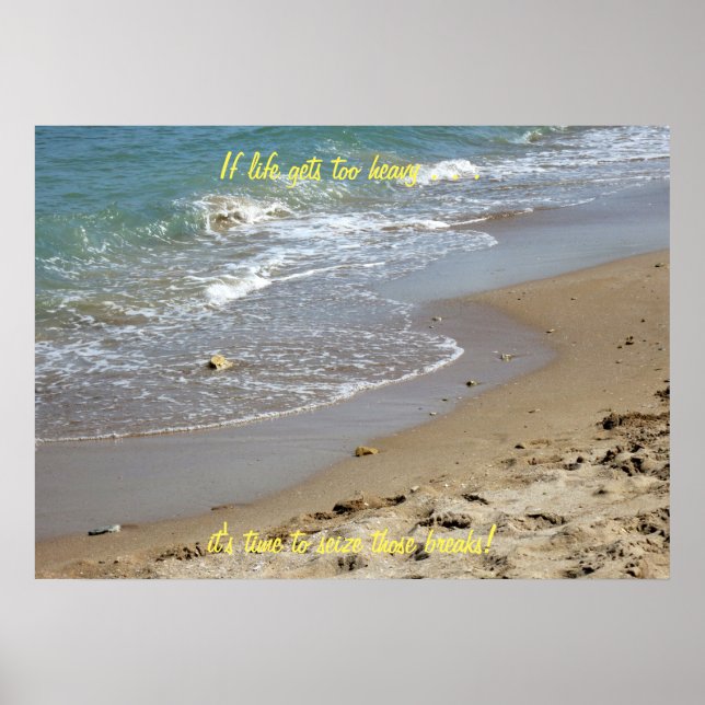 Om livet blir för tungt Beach (2) Poster (Framsidan)