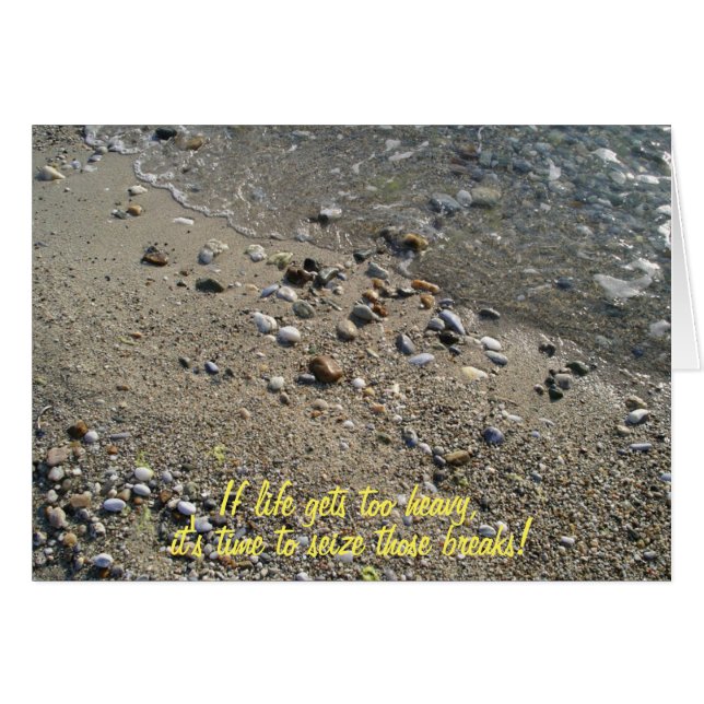 Om livet blir för tungt inspirationskort (2) hälsningskort (Framsidan Horizontal)