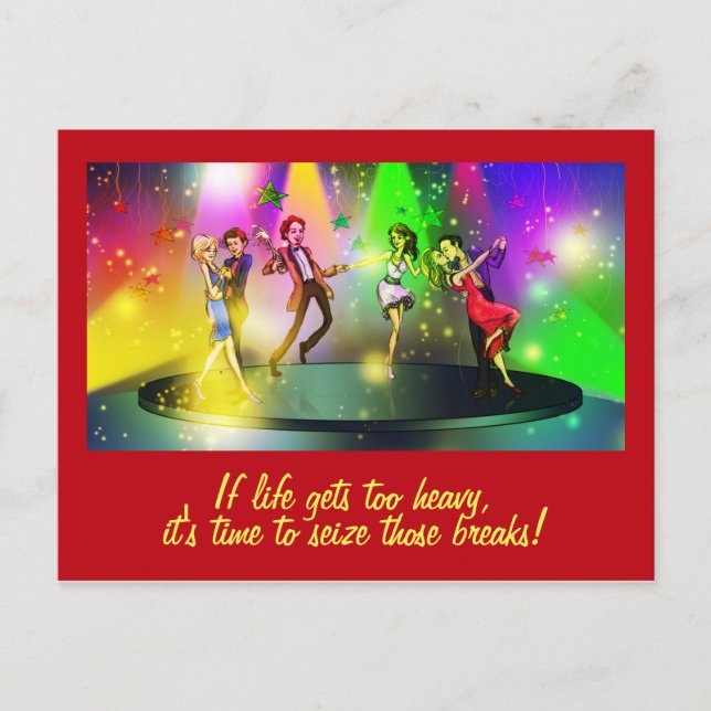 Om livet blir för tungt, inspirerande vykort (1) (Framsida)