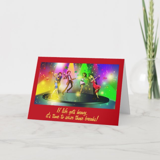 Om livet får ett tungt inspirationskort (1) kort (Framsida)