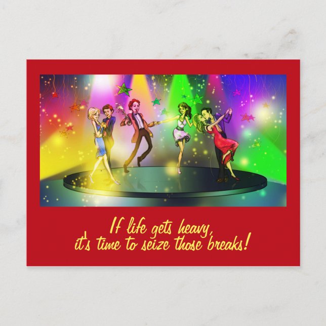 Om livet får ett tungt inspirationsporten (1) vykort (Framsida)