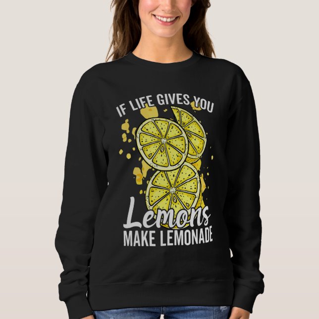 Om Livet Ger Dig Citroner Gör Lemonadestånd För K T Shirt (Framsida)