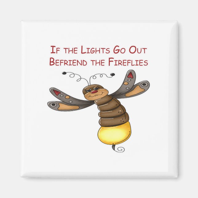 Om Ljus går ut före Fireflies Magnet (Framsidan)