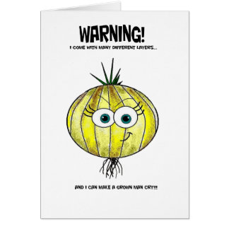 Om lökar var kvinnor hälsningskort