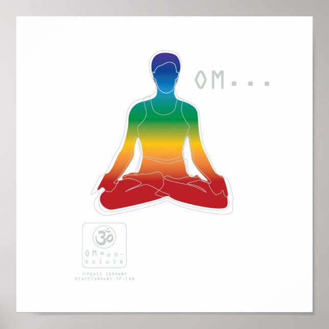 OM Lotus Chakras Poster (Framsidan)