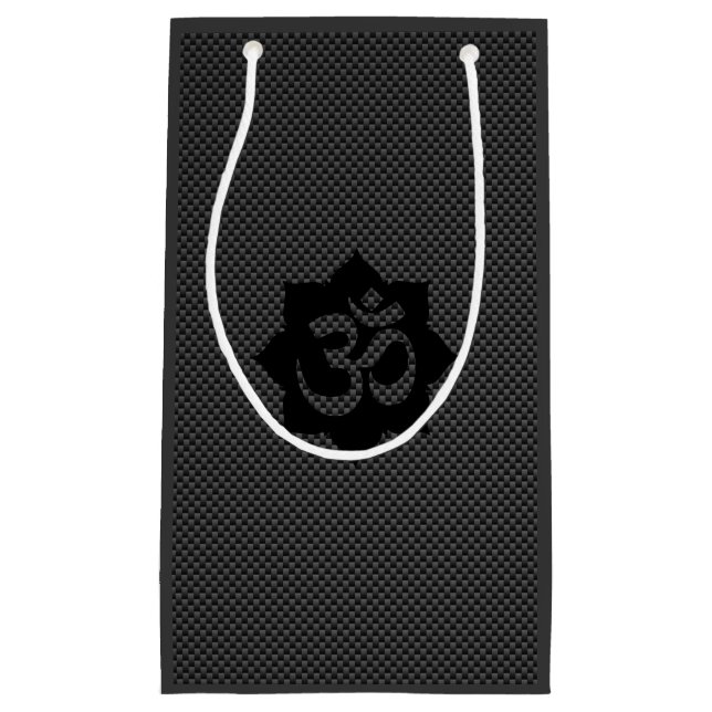 OM Lotus Spirituality Yoga in Carbon Fiber Stil (Framsidan)