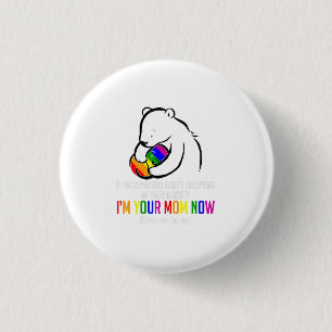 Om Mamma nu - LGB Free Hugs Support Pride Mamma Knapp