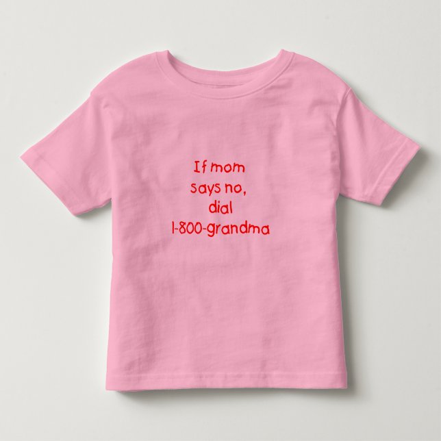 om mammanågot att säga inte… (rött) tee shirt (Framsida)