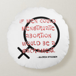 Om Manar kunde menstruera Rund Kudde