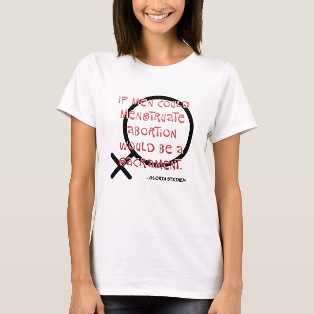 Om Manar kunde menstruera T Shirt (Framsida)