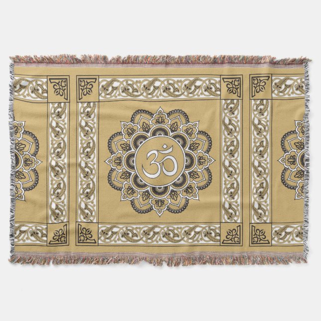 OM Mandala - Blanket Filt (Framsidan)