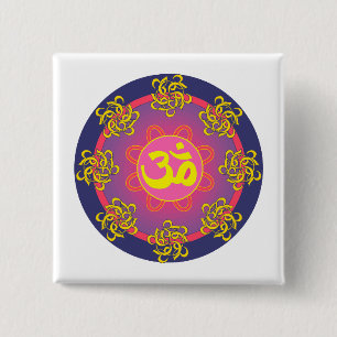Om Mandala Blue Gräns Knapp