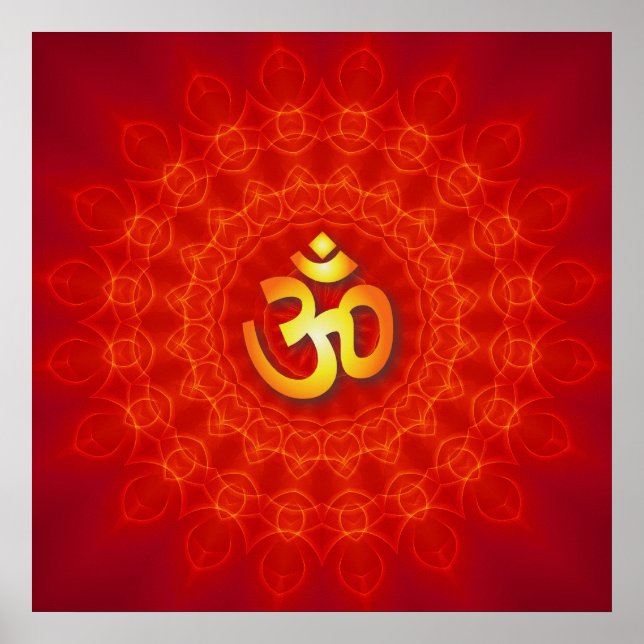 Om Mandala Design Poster (Framsidan)