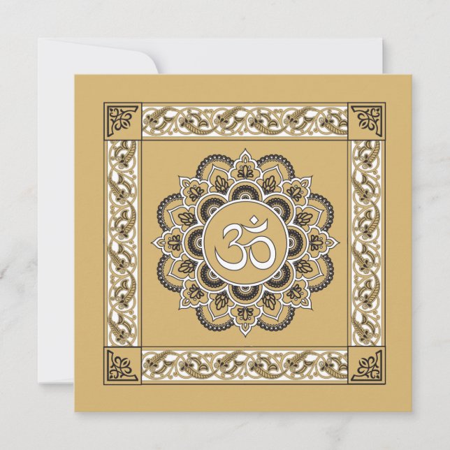OM Mandala - gratulationskort Julkort (Framsida)