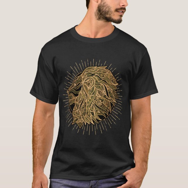 Om mandala. t shirt (Framsida)