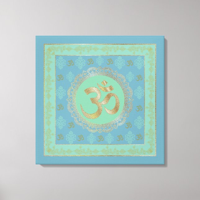 OM Mandala - Wrapped Canvas (Framsida)