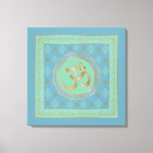 OM Mandala - Wrapped Canvas (Framsida)