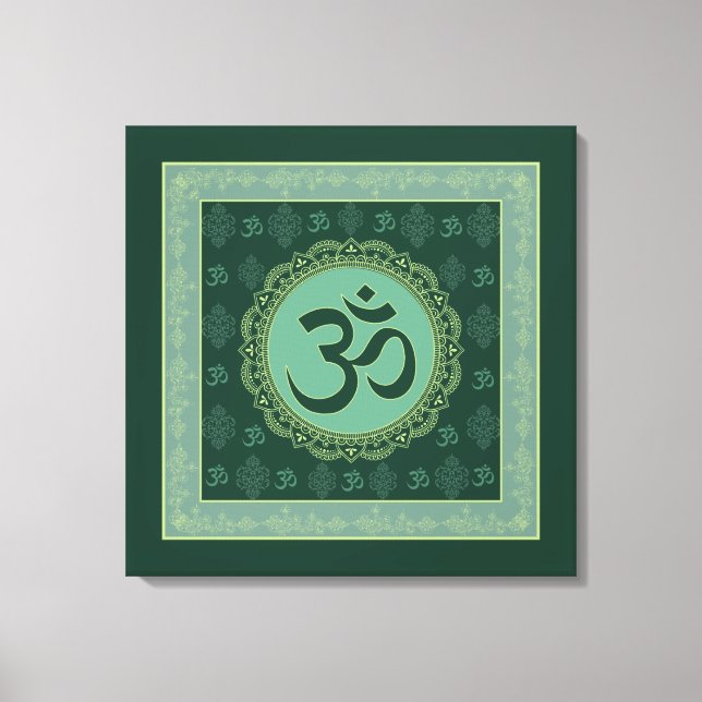OM Mandala - Wrapped Canvas (Framsida)