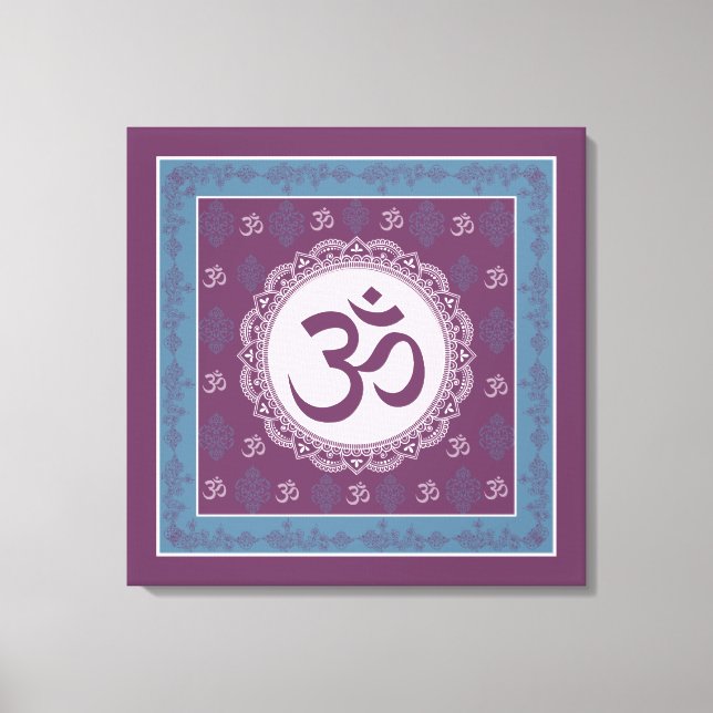 OM Mandala - Wrapped Canvas (Framsida)