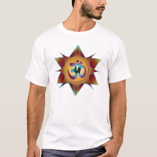 Om-Mandalajord skuggar Tee Shirt