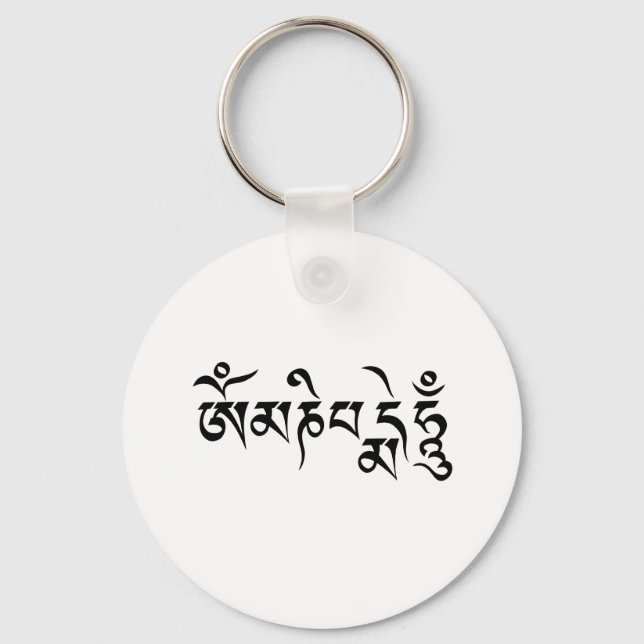 Om Mane Padme Hum  Nyckelring (Framsida)