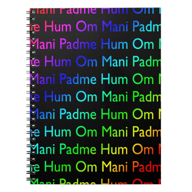 Om Mani Padme Hum Anteckningsbok (Framsidan)